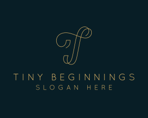 Elegant Boutique Letter T logo design