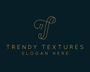 Elegant Boutique Letter T logo design