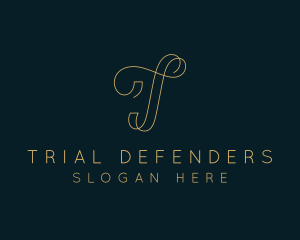 Elegant Boutique Letter T logo design