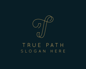 Elegant Boutique Letter T logo design