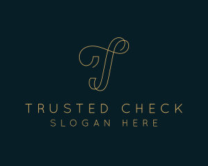 Elegant Boutique Letter T logo design