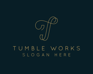 Elegant Boutique Letter T logo design