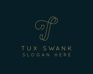 Elegant Boutique Letter T logo design