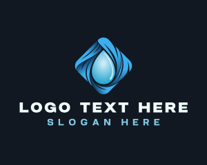 Water Droplet Wave logo