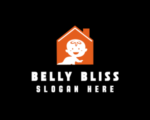 Orange Baby House logo design