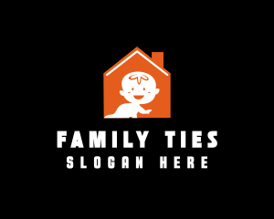 Orange Baby House logo design