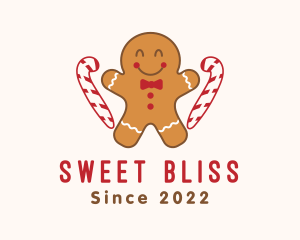 Gingerbread Man Candy logo design