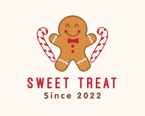 Gingerbread Man Candy logo design