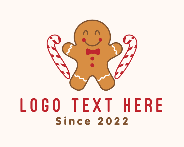 Candy Cane logo example 1