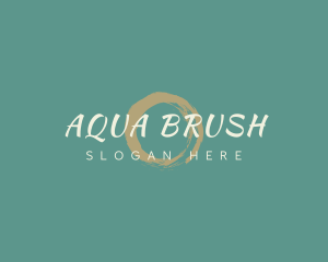 Luxury Store Brush logo design