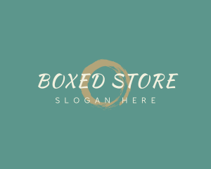 Luxury Store Brush logo design