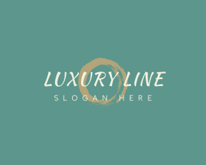 Luxury Store Brush logo design