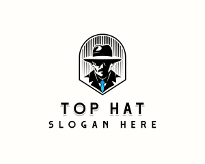 Gentleman Detective Investigator logo design