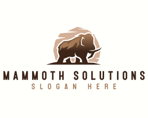 Wild Mammoth Species logo design