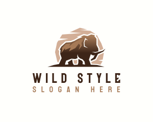 Wild Mammoth Species logo design