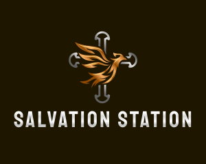 Cross Bird Christian logo