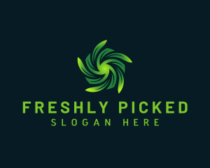 Botanical Plant Leaf logo design