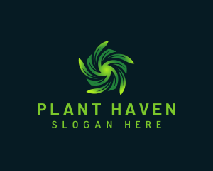 Botanical Plant Leaf logo design