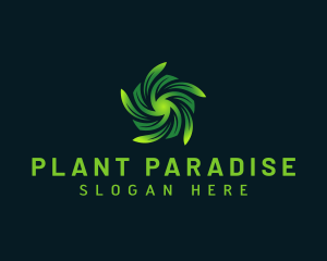 Botanical Plant Leaf logo design