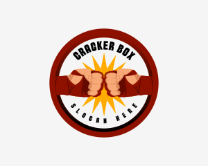 Boxing Fist Gym logo design