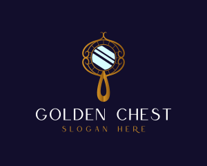 Elegant Mirror Gold logo design