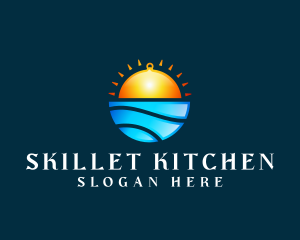 Sunset Cloche Catering logo design