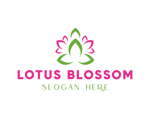 Lotus Spa Yoga logo design