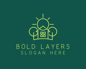 Green Residential Housing logo design