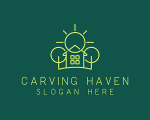 Green Residential Housing logo design