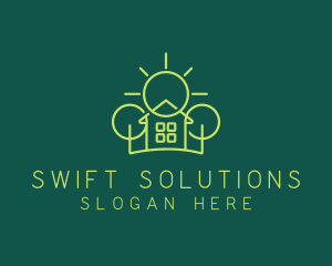 Green Residential Housing logo design