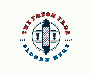 Barber Shaving Grooming logo design