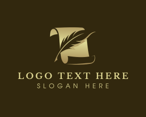 Composition - Quill Paper Legal logo design