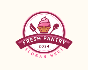 Cupcake Baking Dessert logo design