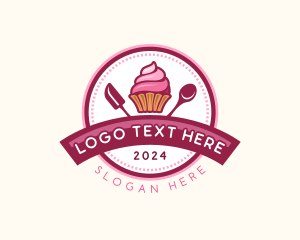 Cupcake Baking Dessert logo