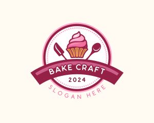 Cupcake Baking Dessert logo design