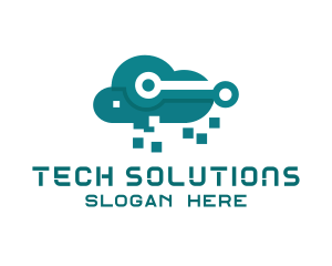 Cloud Tech Pixels Logo