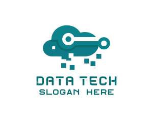 Cloud Data Pixels logo