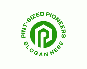 Letter P Logistics Company logo design