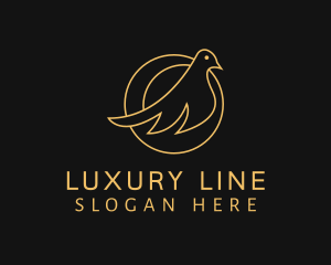 Bird Luxury Badge logo design