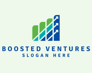 Business Graph Investment logo design