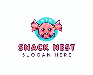 Cute Candy Sweet logo design