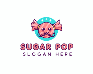 Cute Candy Sweet logo design