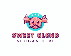 Cute Candy Sweet logo design