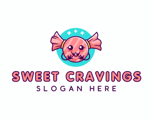 Cute Candy Sweet logo design