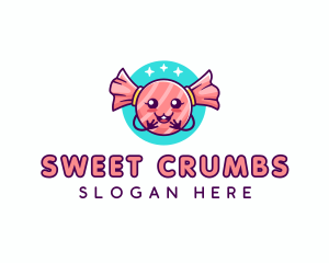 Cute Candy Sweet logo design