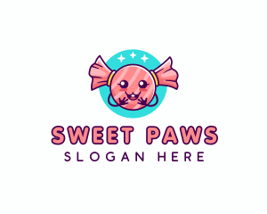 Cute Candy Sweet logo design