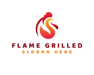 Chicken Roast Grill logo design