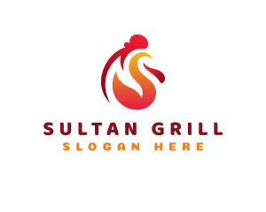 Chicken Roast Grill logo design