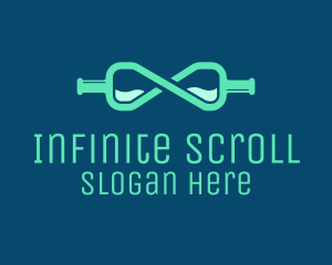 Infinity Wine Bottle logo design