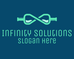 Infinity Wine Bottle logo design